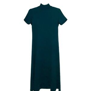 DB Collection Knit Sweater Maxi Dress S Teal Green Career Wear Business Office
